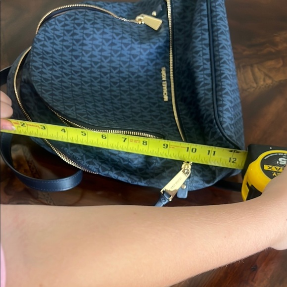 Michael Kors Navy Monogram Backpack main image 10